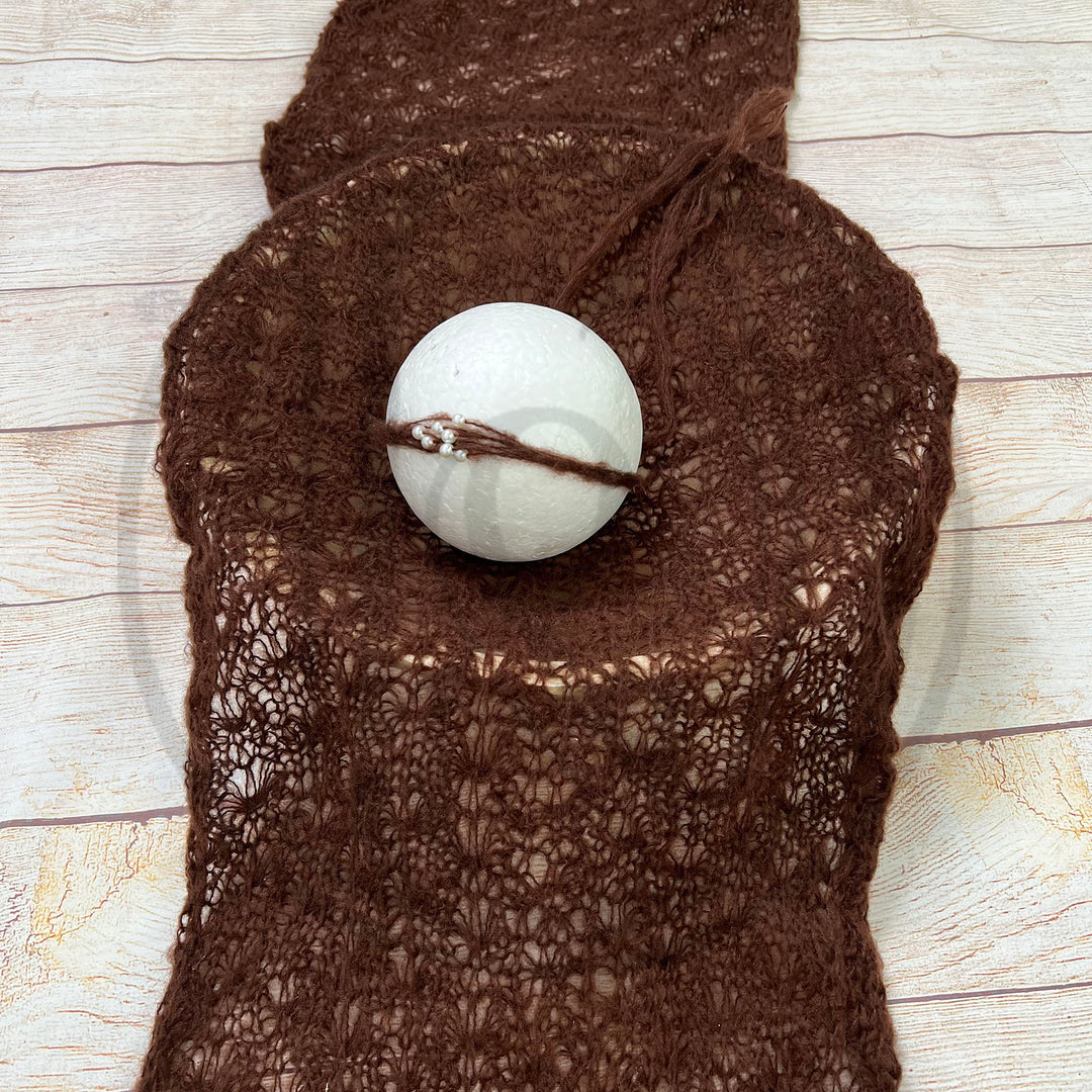 140*40cm Mohair Wrap with Headwear