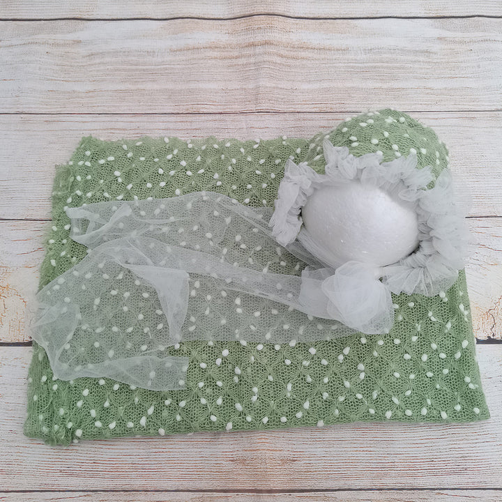 150*50cm Wrap with Matched Hat Set