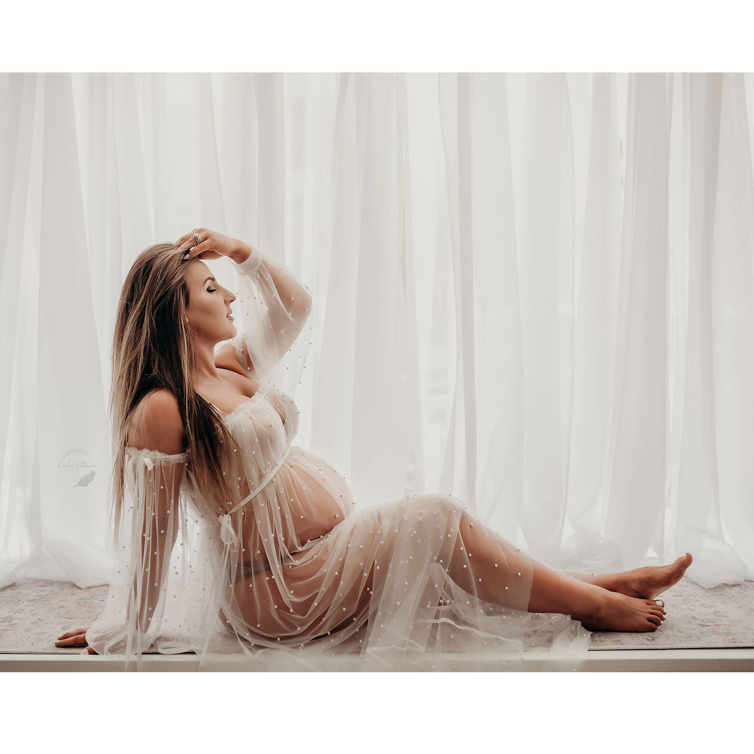 Dominic Pearls Tulle Gown