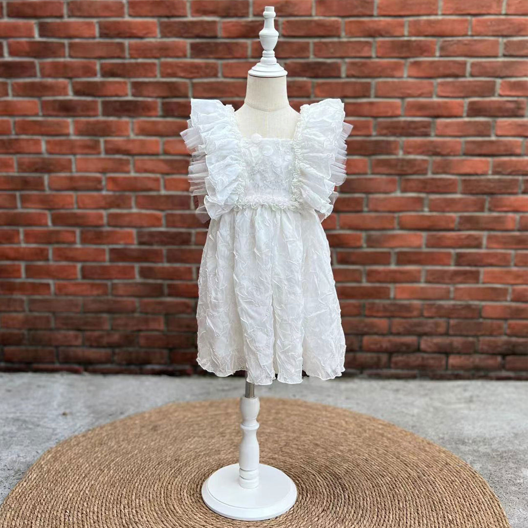 Judith White Little Girl Dress