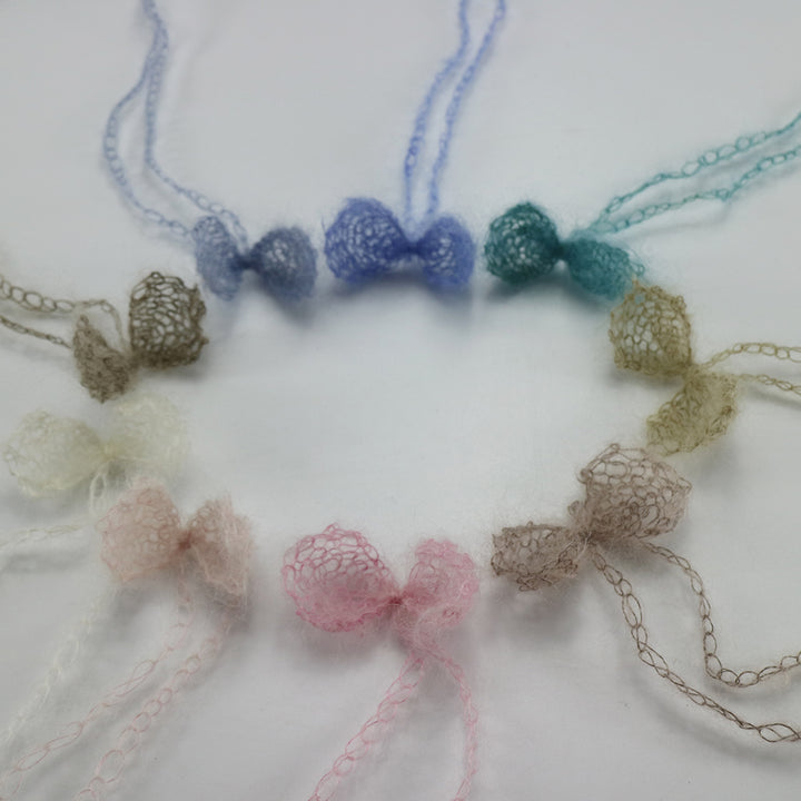 Handmade Crochet Baby Headband Soft Baby Bowknot Headband Newborn Props Photography 5pcs/lot - Don&Judy Newborn&Maternity photography props