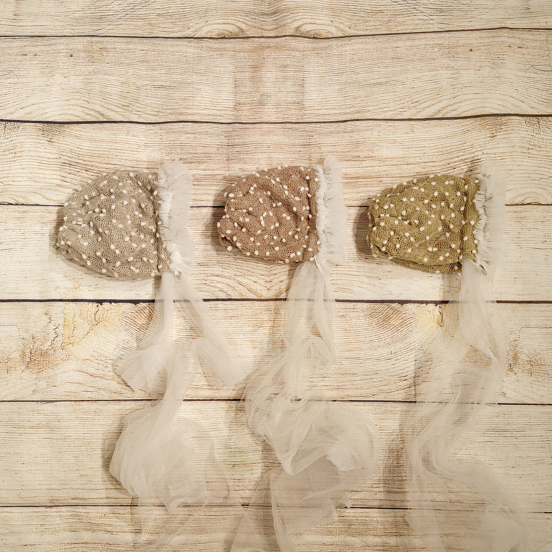 Newborn Floral Bonnet