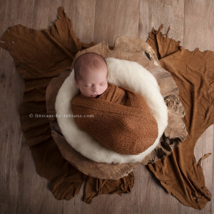 Fluffy Wool Felt Fleece Basket - Don&Judy Newborn&Maternity photography props