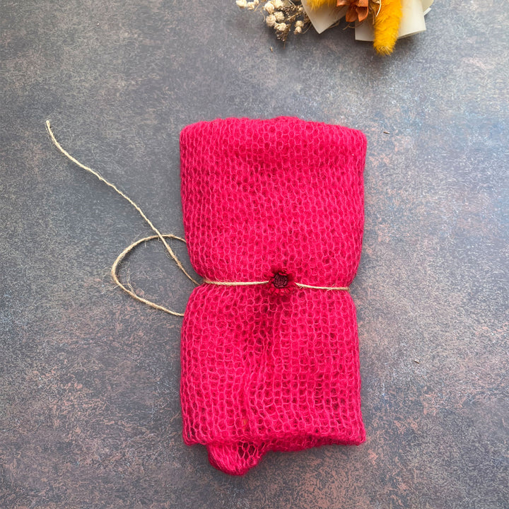 60x40cm Stretchy Wrap with Matched Headwear Set