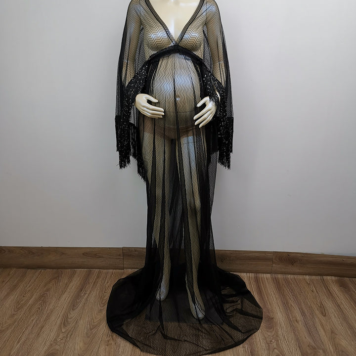 Frederica Black Tulle Gown - Don&Judy Newborn&Maternity photography props