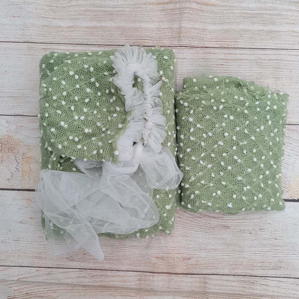 150*100cm Backdrop +75*50cm Wrap with Matched Hat Set