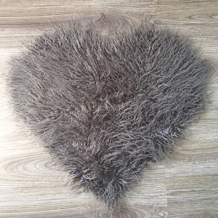 Soft Sweet Heart Faux Fur Blanket - Don&Judy Newborn&Maternity photography props