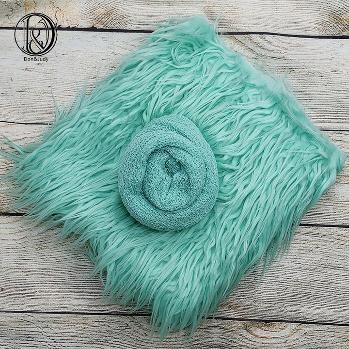 75x50CM Faux Fur Blanket with wrap set
