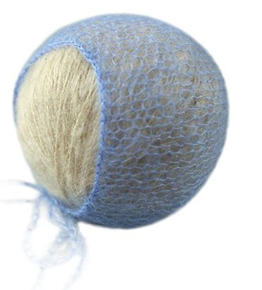 Newborn Baby Photo Prop Hand Knit Mohair Baby Bonnet - Don&Judy Newborn&Maternity photography props