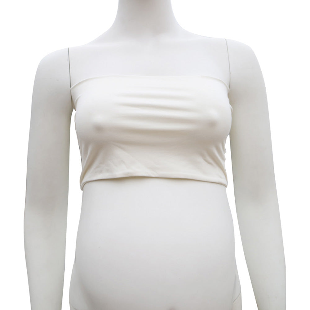 Clearance Stretchy Cotton Boob Tube Top Maternity Photo Dresses - Don&Judy Newborn&Maternity photography props