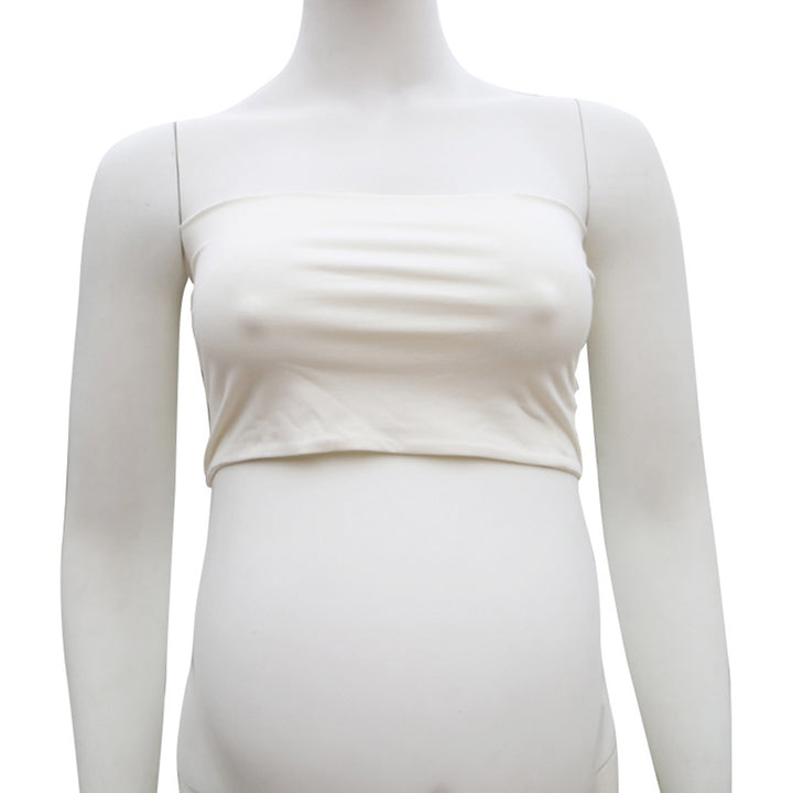 Clearance Stretchy Cotton Boob Tube Top Maternity Photo Dresses - Don&Judy Newborn&Maternity photography props