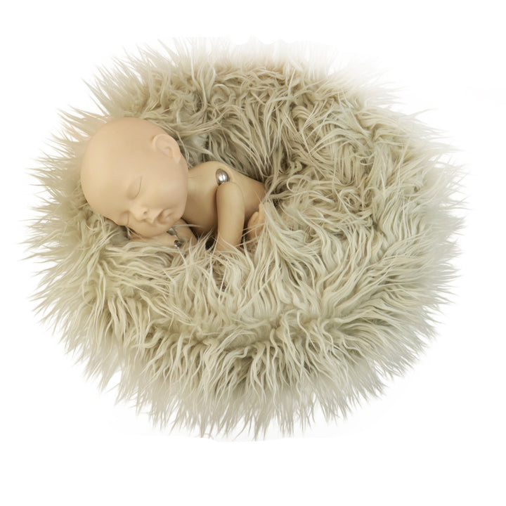 Faux Fur Posing Pillow Nest Prop for Newborn - Don&Judy Newborn&Maternity photography props