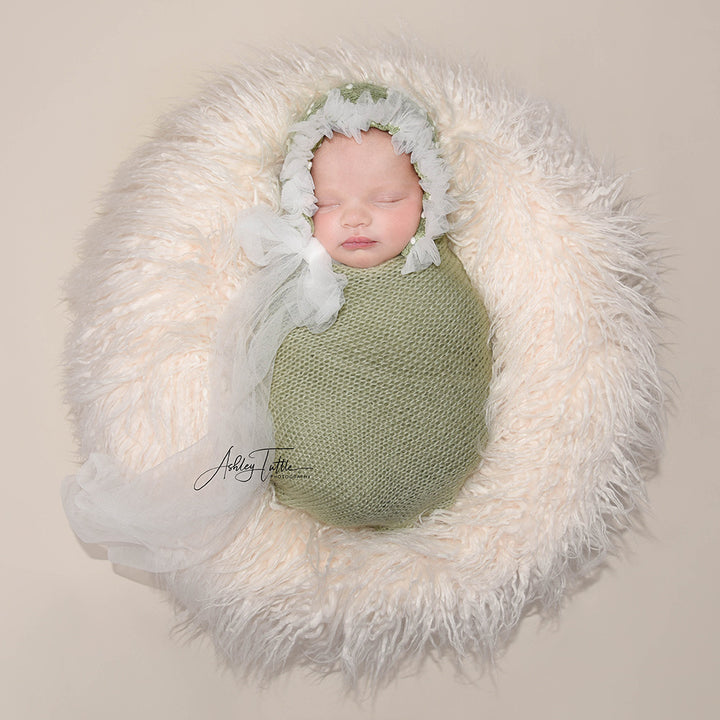 Newborn Floral Bonnet
