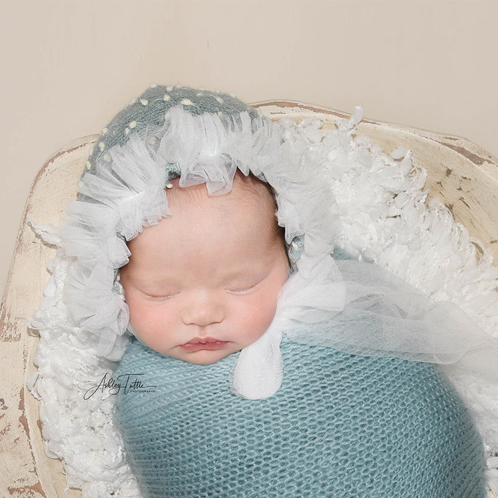 Newborn Floral Bonnet