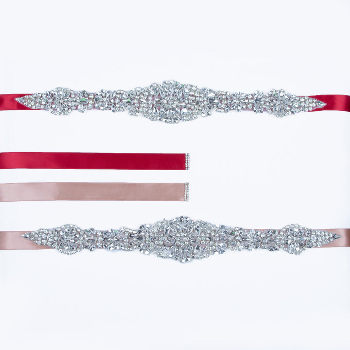 Crystal Rhinestone Maternity Belt for Photoshoot Maternity Photo Dress Accessories 270CM x 2CM - Don&Judy Newborn&Maternity photography props