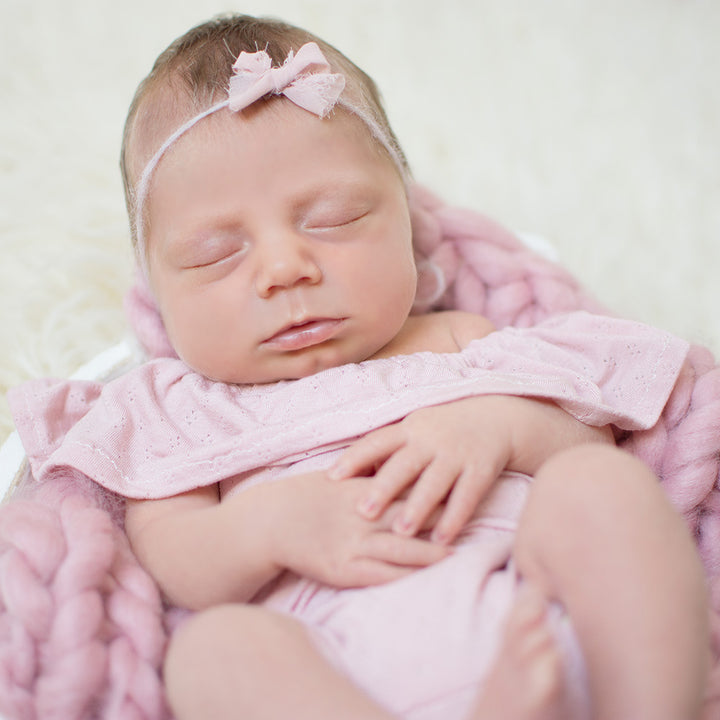 D&J Newborn Baby Rompers Lotus leaf Sleeve Infant Rompers Stretch Baby Rompers Newborn Photo Props - Don&Judy Newborn&Maternity photography props