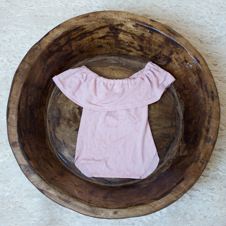 D&J Newborn Baby Rompers Lotus leaf Sleeve Infant Rompers Stretch Baby Rompers Newborn Photo Props - Don&Judy Newborn&Maternity photography props