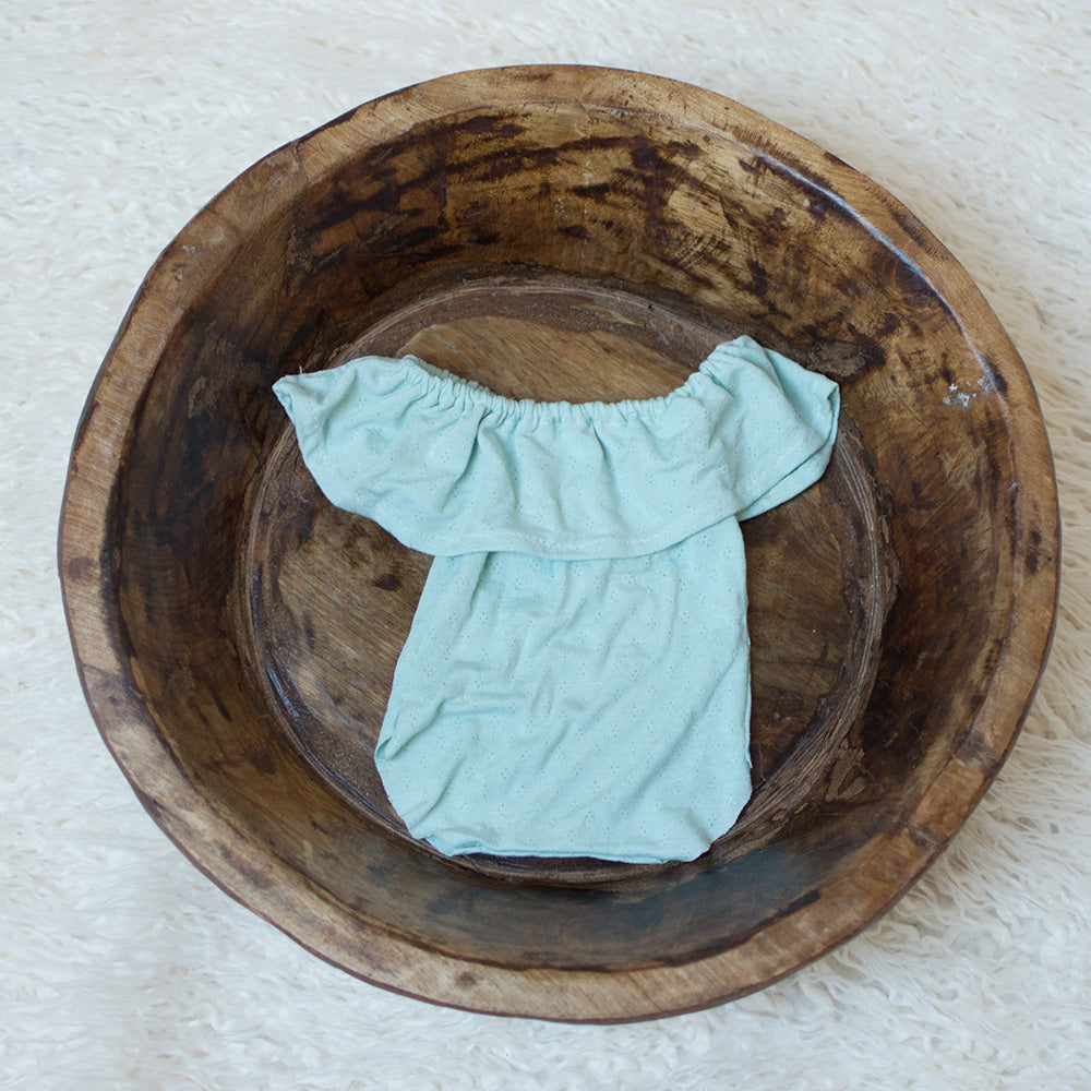 D&J Newborn Baby Rompers Lotus leaf Sleeve Infant Rompers Stretch Baby Rompers Newborn Photo Props - Don&Judy Newborn&Maternity photography props