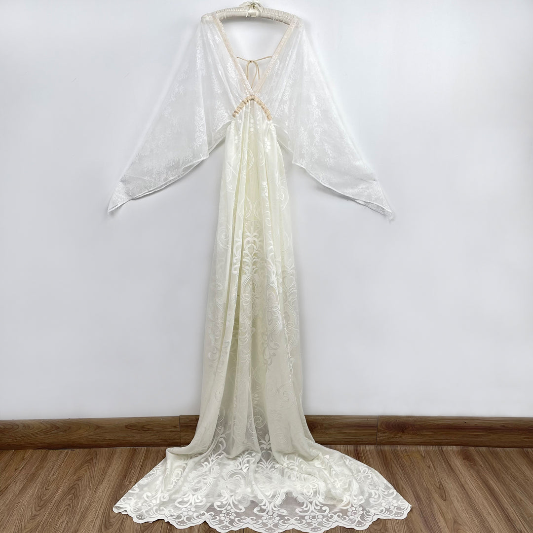 Hermosa White Gown - Don&Judy Newborn&Maternity photography props