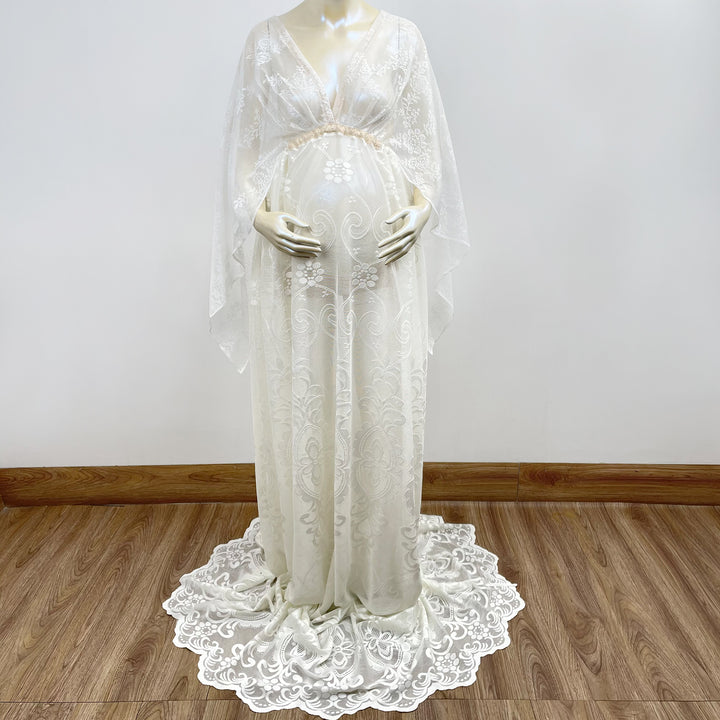 Hermosa White Gown - Don&Judy Newborn&Maternity photography props