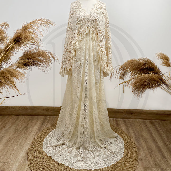 Isabel Lace + Cotton Gown