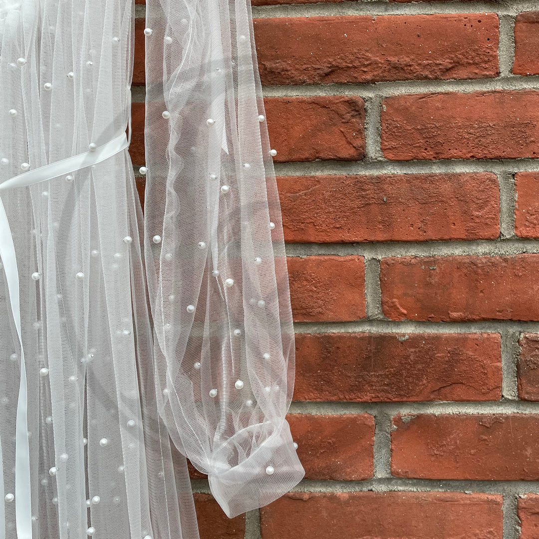 Dominic Pearls Tulle Gown