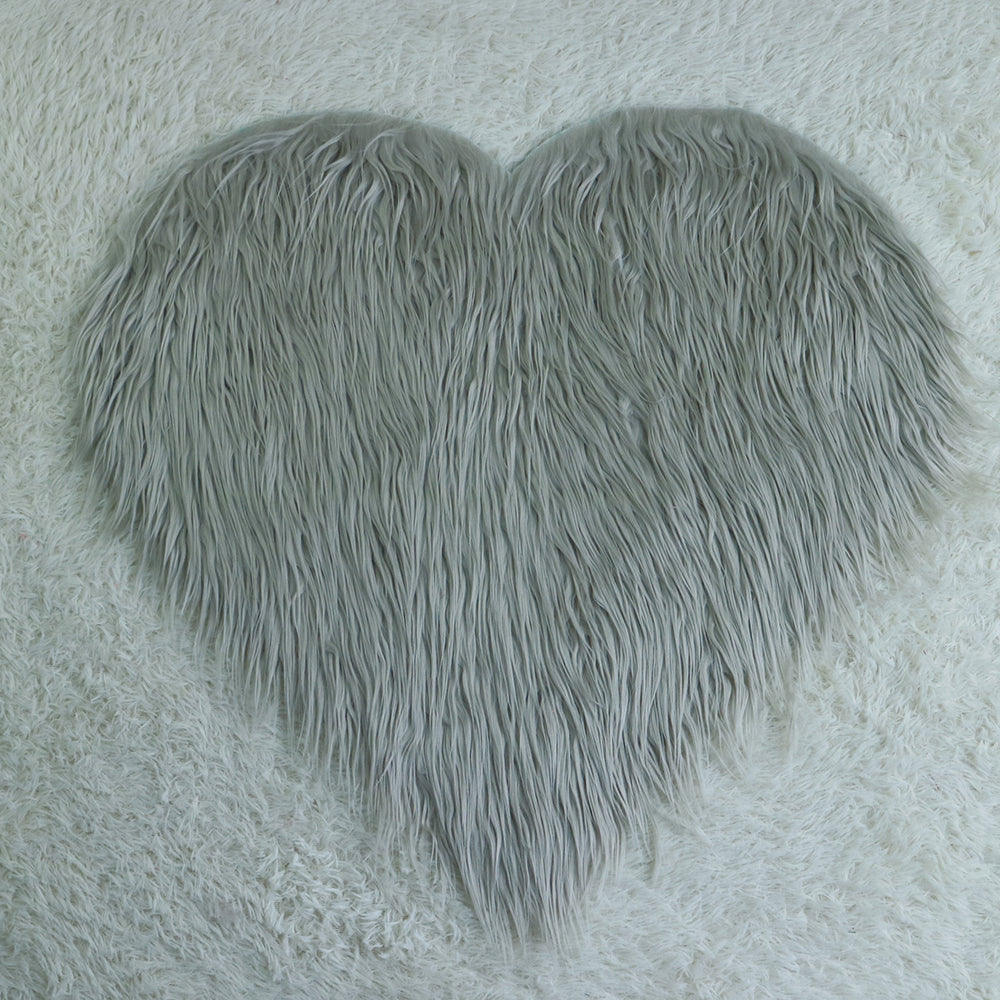 Sweet Heart Newborn Faux Fur Newborn Blanket for Photography Newborn Photo Prop - Don&Judy Newborn&Maternity photography props