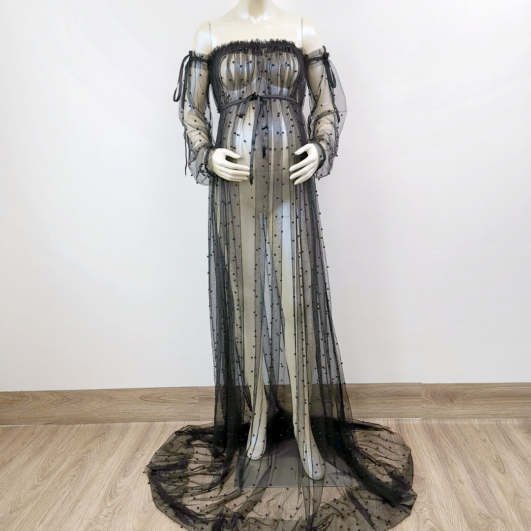 Dominic Pearls Tulle Gown