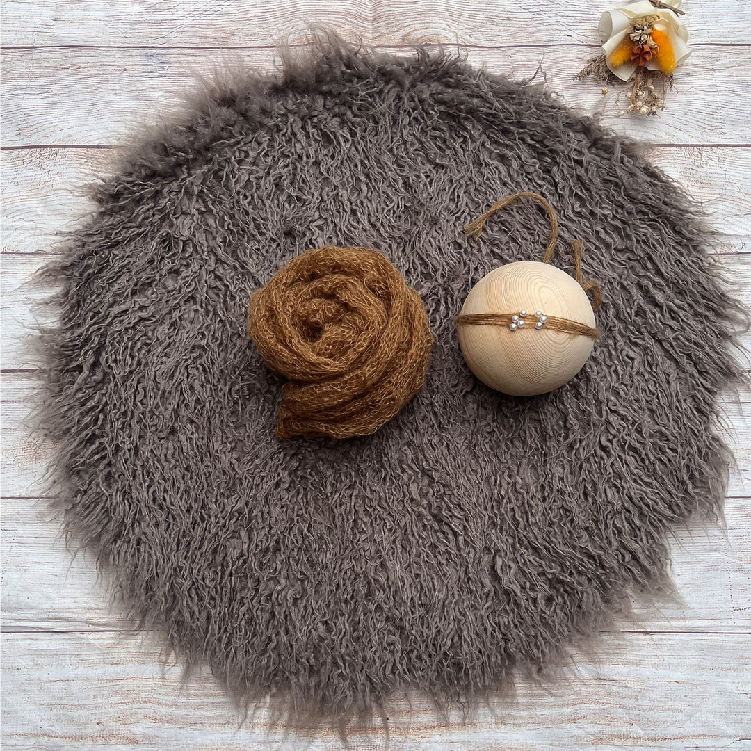 Camel Faux Fur Matched Set