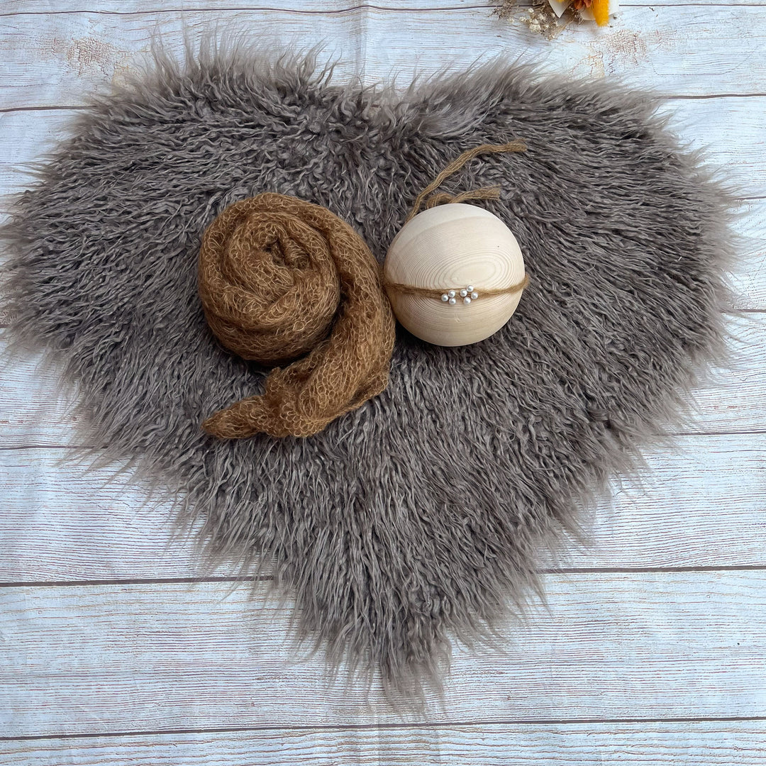 Camel Faux Fur Matched Set