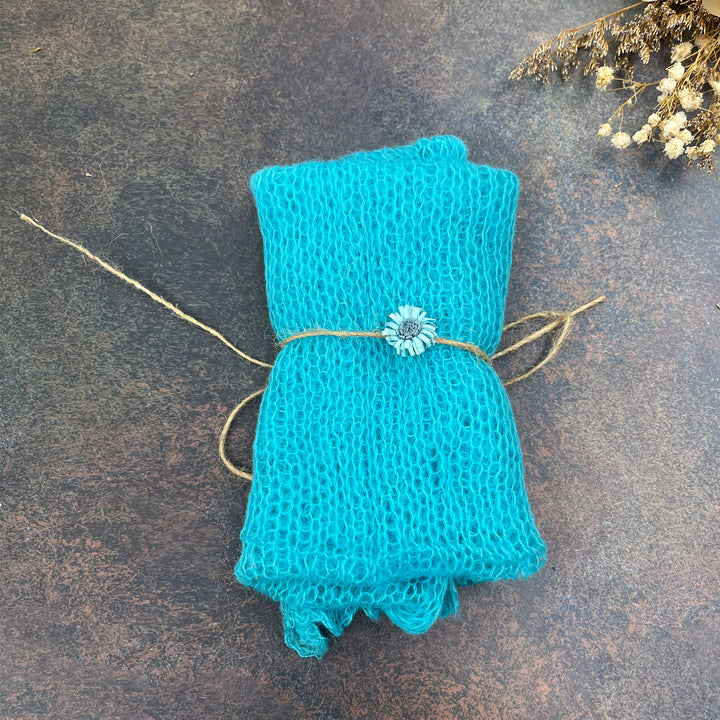 60x40cm Stretchy Wrap with Matched Headwear Set