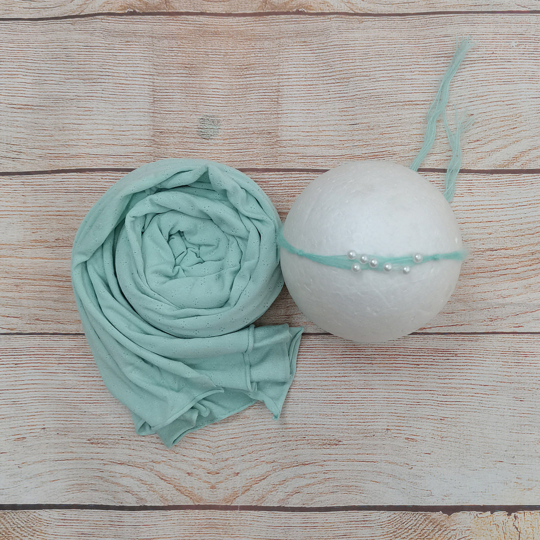 Cotton Wrap with Matched hearwear Set